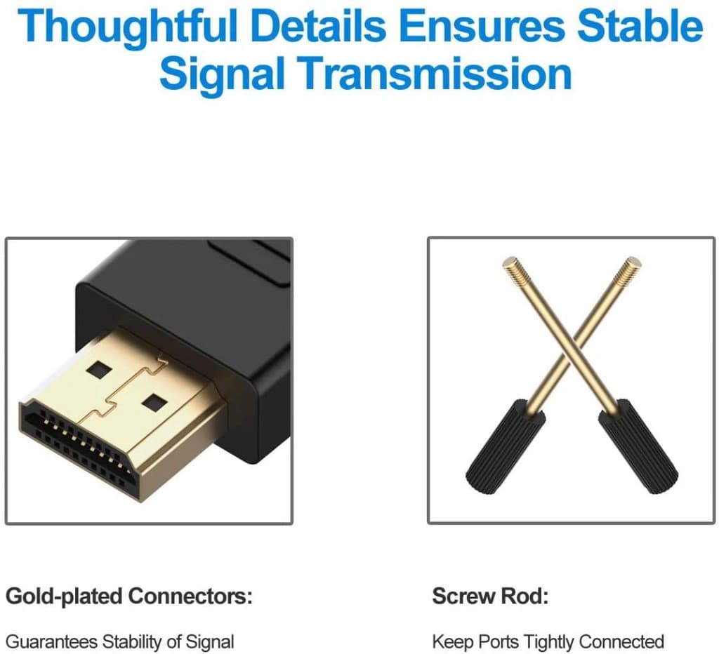 HDMI to DVI Cable, Rankie 15FT CL3 Rated High Speed Bi-Directional HDMI ...
