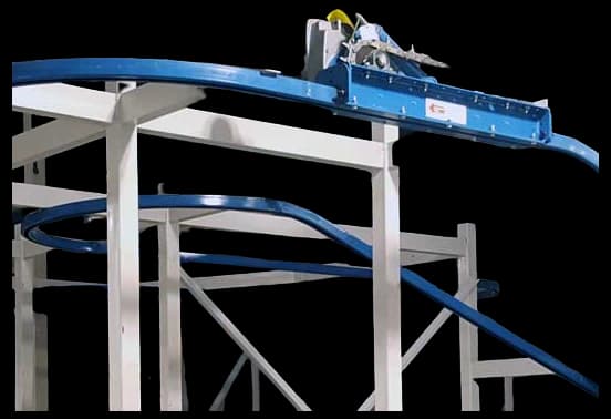 Richards-Wilcox Zig-Zag Monorail Enclosed Track Conveyors