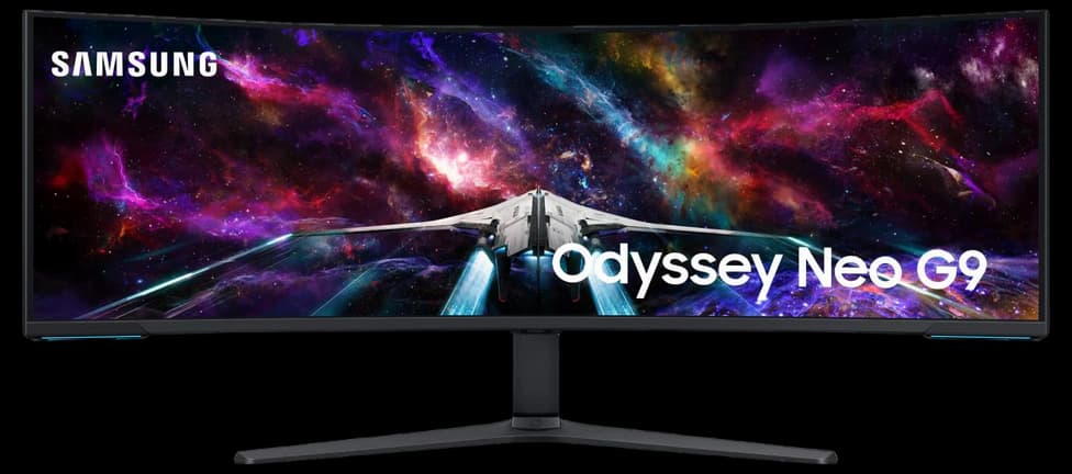 SAMSUNG 57" Odyssey Neo G9 Series Dual 4K UHD 1000R Curved Gaming ...