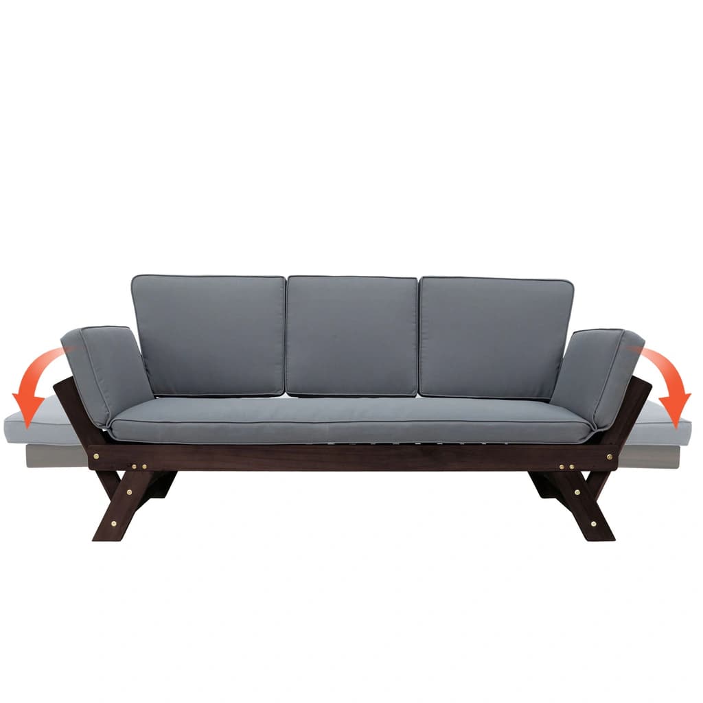Convertible Outdoor Sofa Chaise Lounge | Baci Living Room