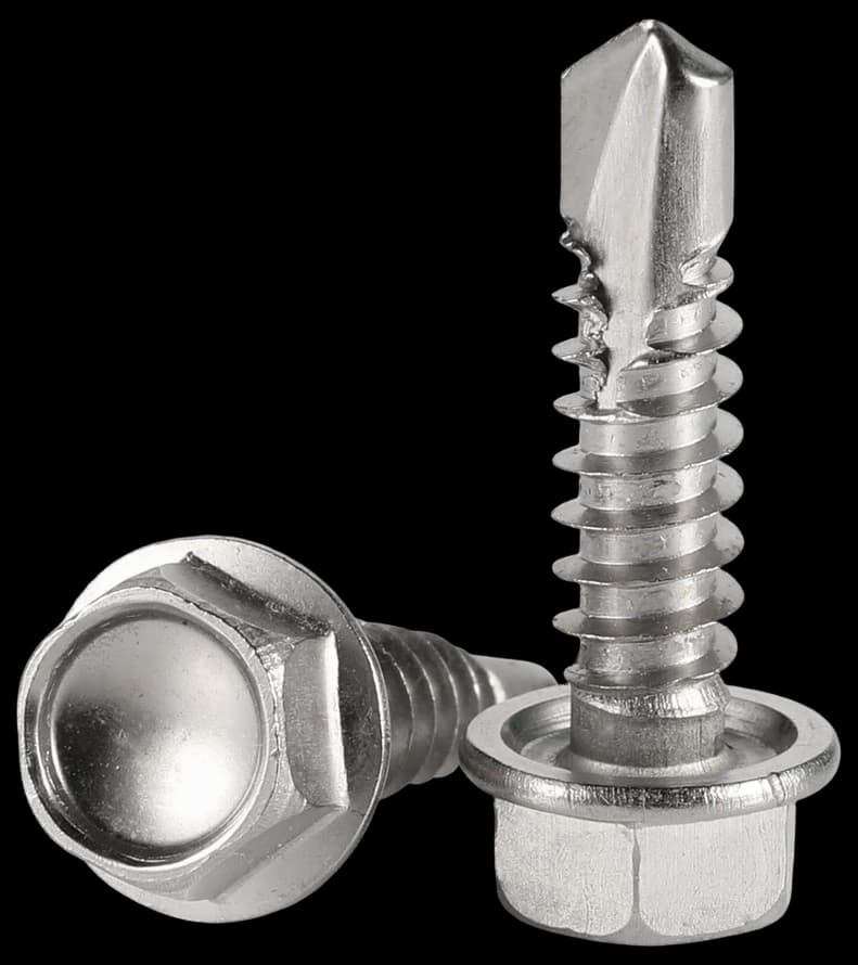 Snapklik.com : Mellewell #14 X 3/4" Hex Washer Head Self Drilling Screws