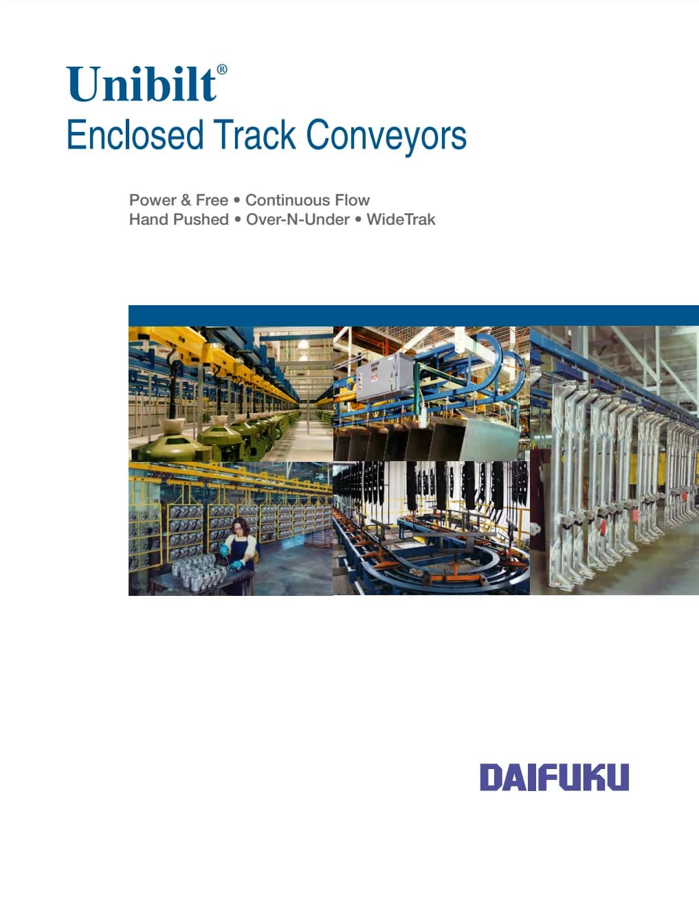 Unibilt Enclosed Track Overhead Conveyor System in Berlin, WI, USA