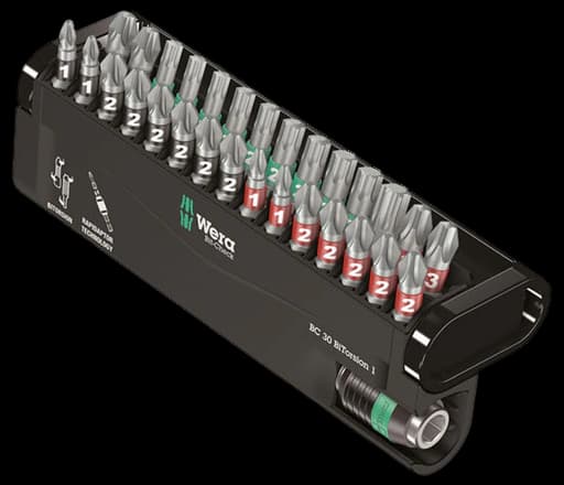 Wera 05057430001 Bit-Check 30 Wood 1 Screwdriver Bit Set