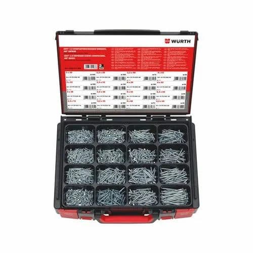 ASSY 4 CS Fittings Screw Assortment | Zinc Plated Steel | Full Thread ...