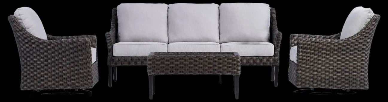 Harriet Outdoor Sofa Set with Swivel Chairs | Yardbird