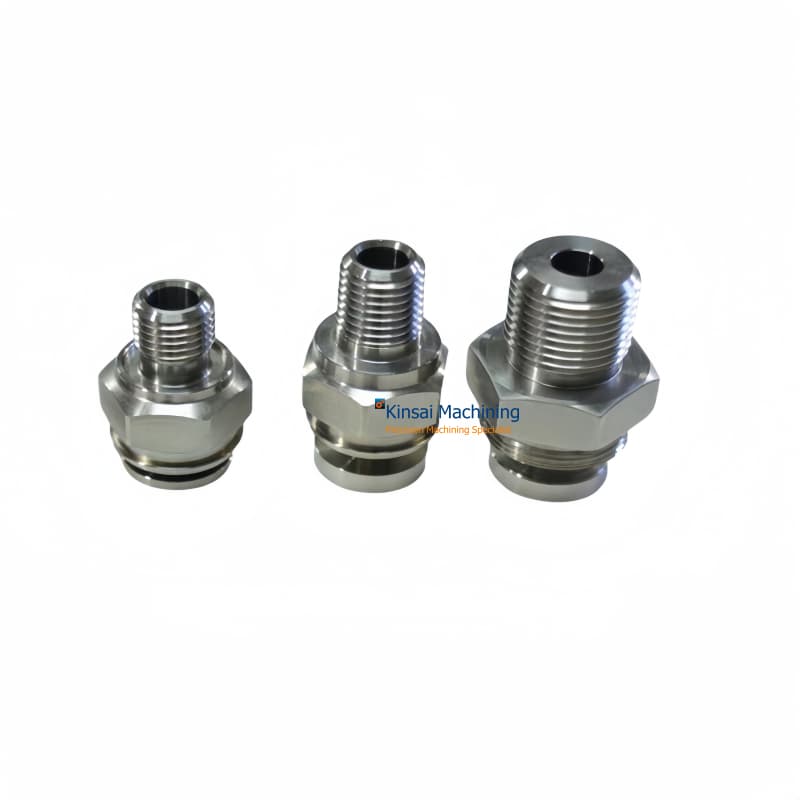 China CNC Milling Turned Stainless Steel Sensor Housing Parts- Kinsai Ltd
