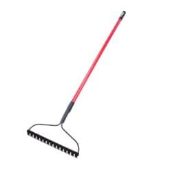 Bully Tools 92309 16 in. Bow Rake with 58 in. Fiberglass Handle ...