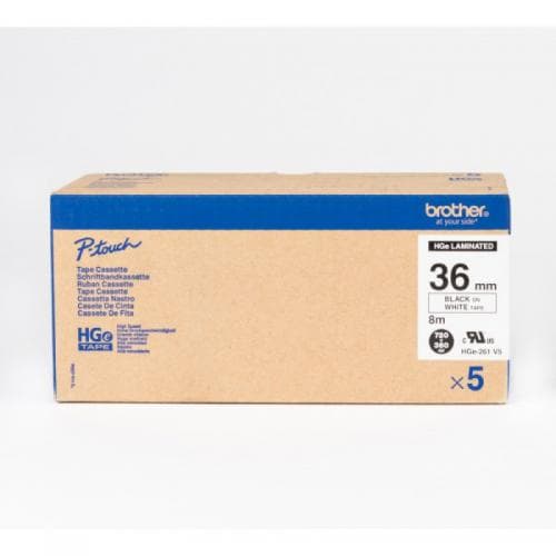 Brother Black On White High Grade | EXRBRHGE261V5 | Label Tapes