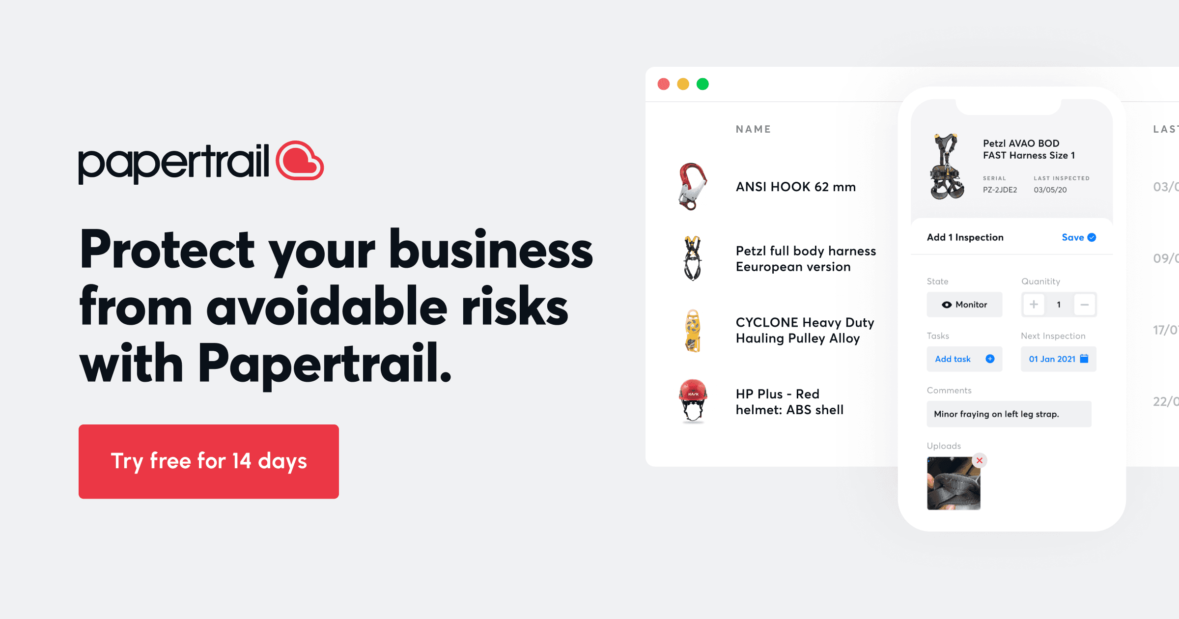 Papertrail | Your complete Asset Management & Inspection software