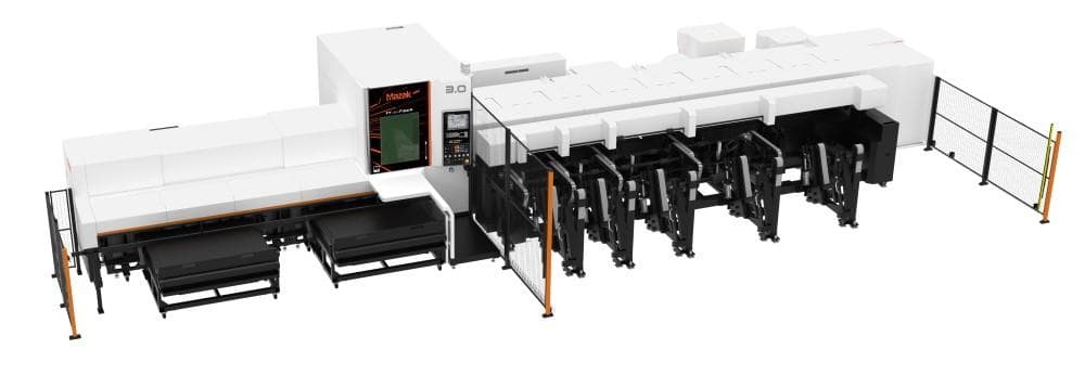 FT-150 Fiber laser cutting machine from Mazak Optonics handles small ...