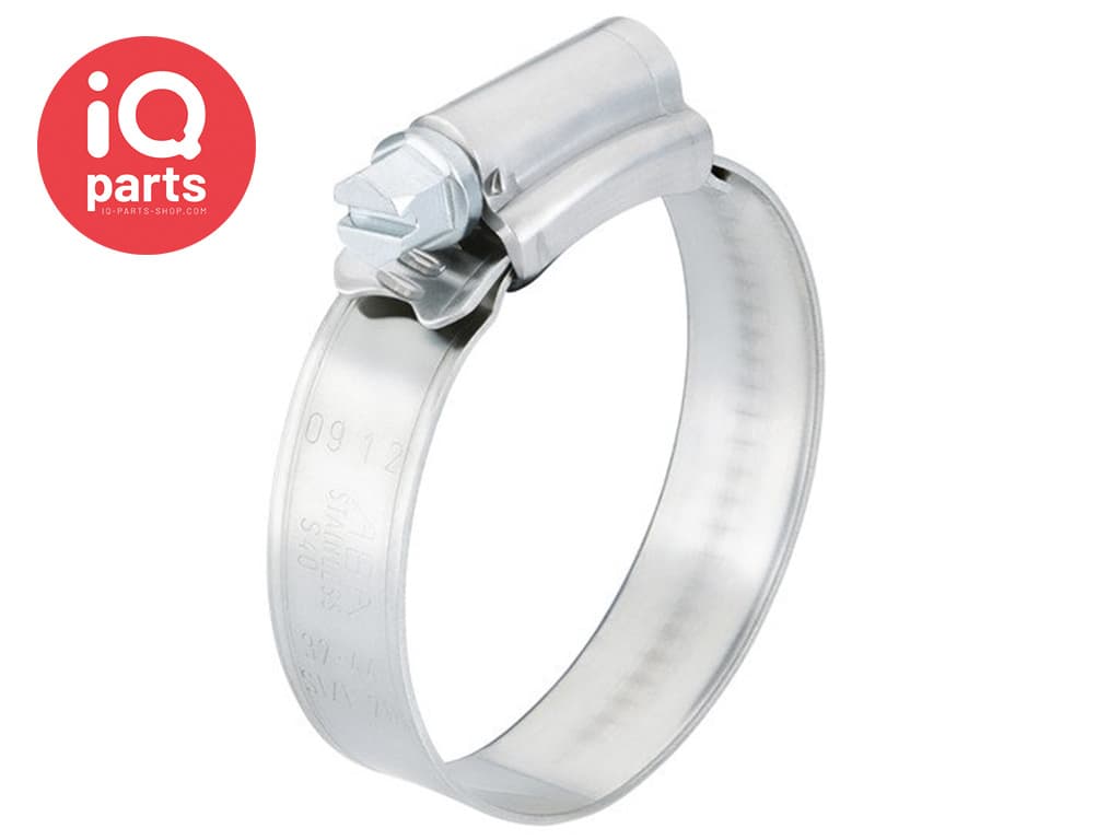 ABA Original SMS - W4 (AISI 304) - 12 mm hose clamp / Worm Drive Clip ...