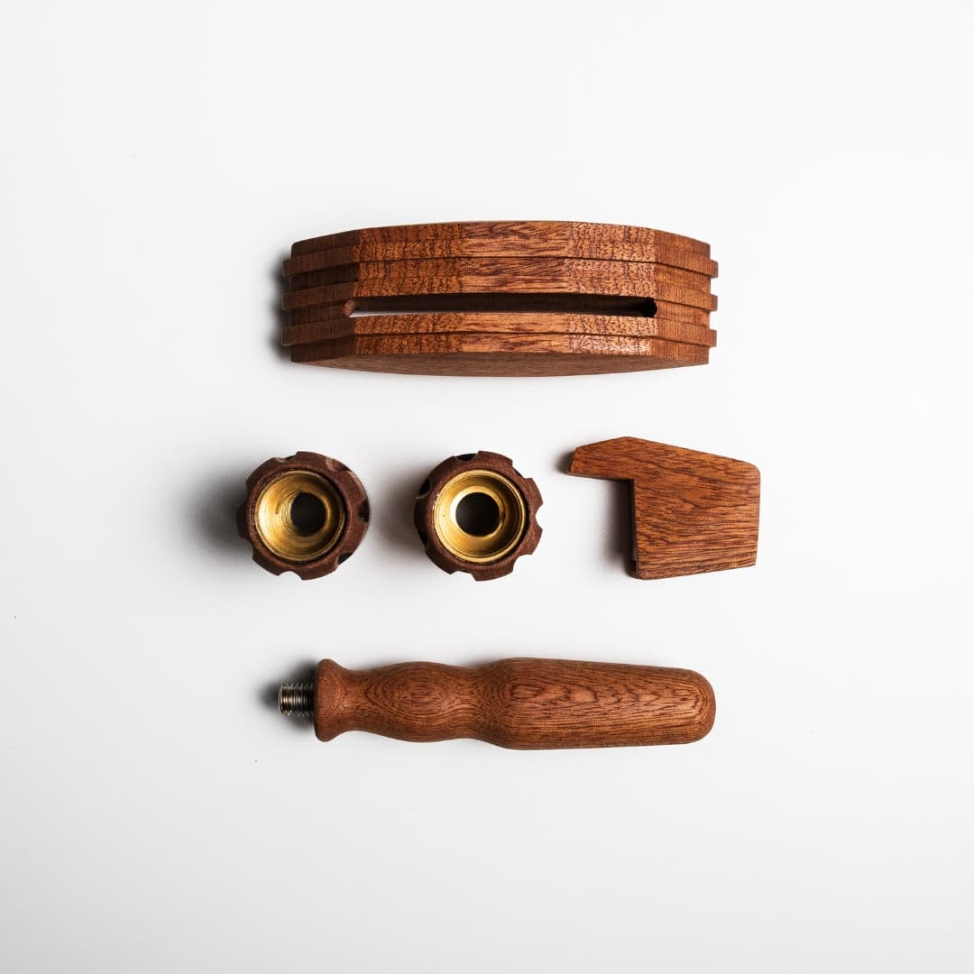 LA MARZOCCO LINEA MINI 1 GROUP HEAD COVER (WALNUT) QUATER ROUND ...