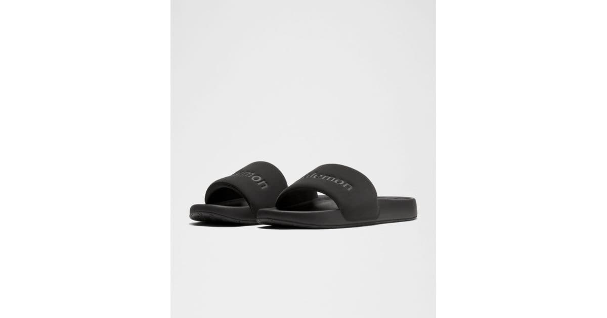 lululemon Restfeel Slide in Black | Lyst