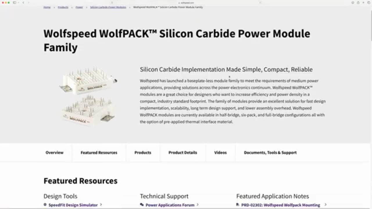 Wolfspeed XM3 SiC Power Module