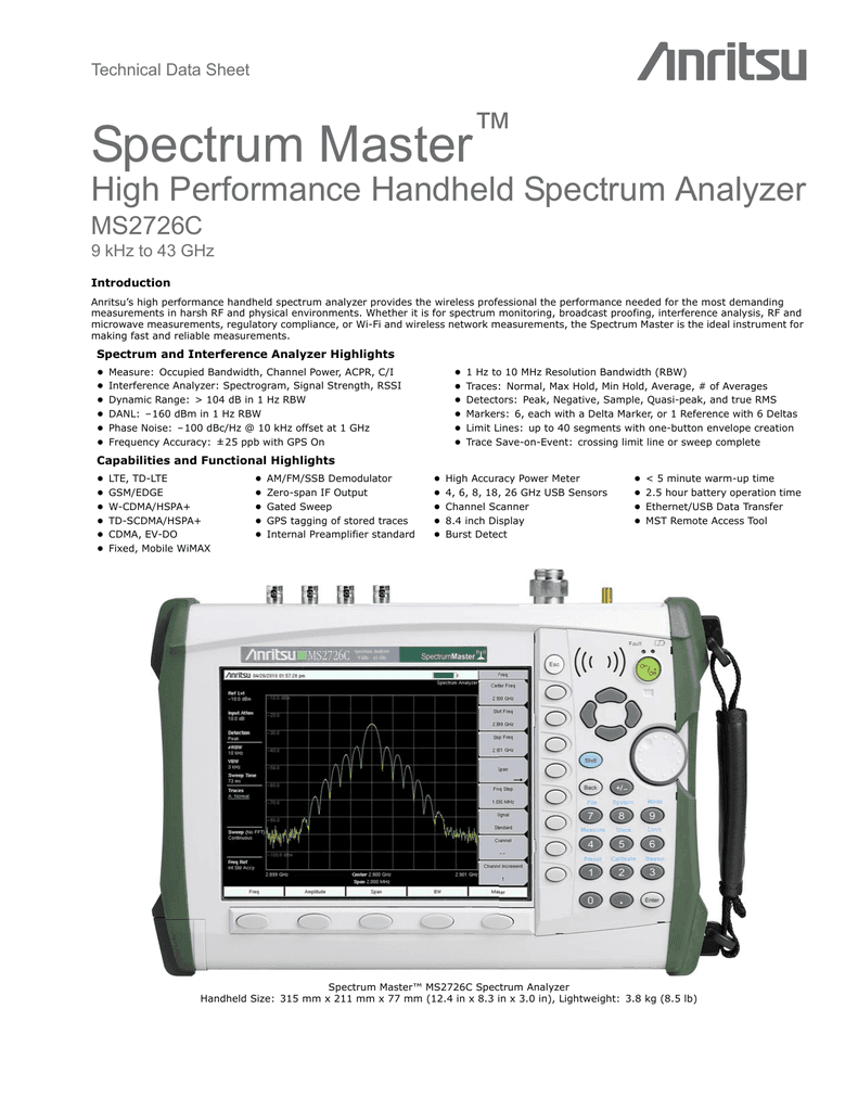 Anritsu MS2726C