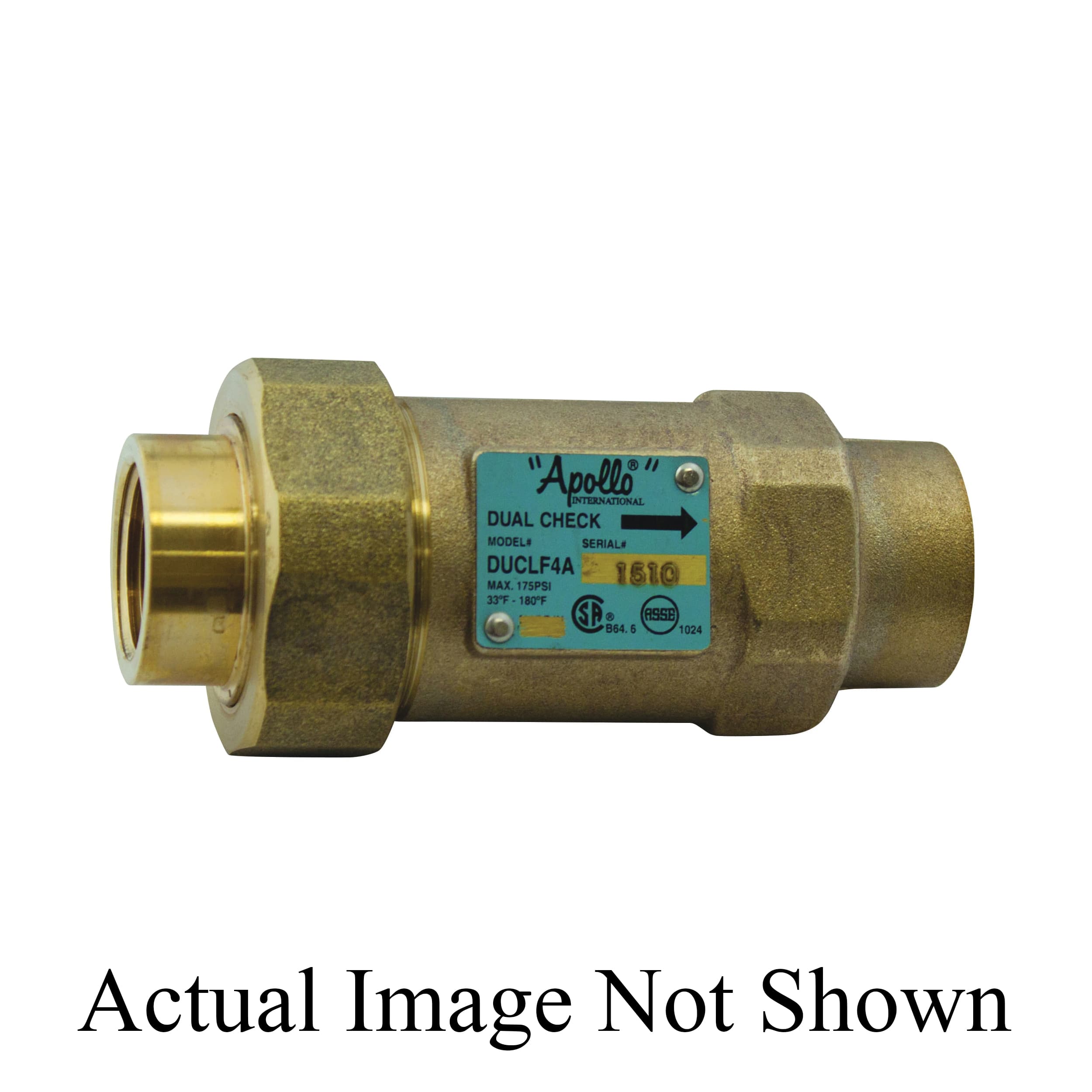 Apollo™ 4ALF3A33A DuCLF4A Backflow Preventer, 1/2 in, FNPT, Bronze Body ...
