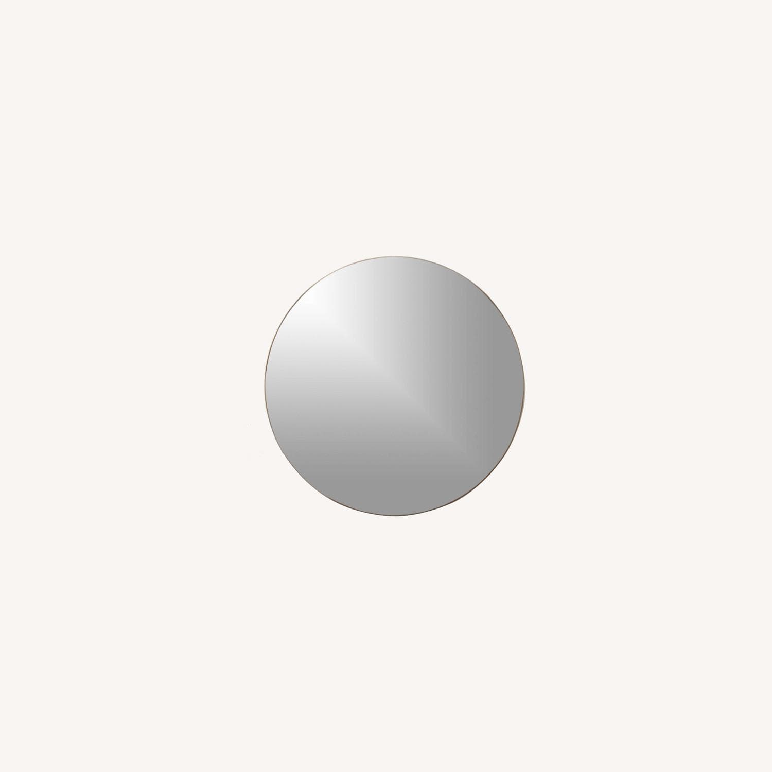 CB2 Infinity Brass Round Wall Mirror - AptDeco