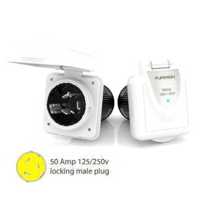 Furrion Shore Power Inlet Square - 50A - 125V/250V - 2021123647