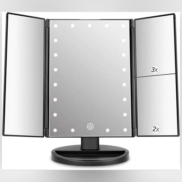 deweisn | Other | Tabletop Mount Trifold Lighted Vanity Mirror | Poshmark