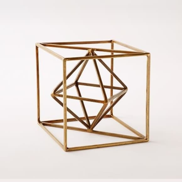 West Elm | Art | West Elm Modern Metal Symetryc Brass Object | Poshmark