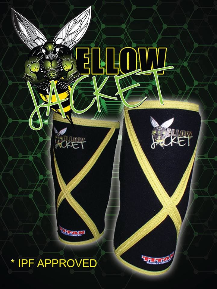 Titan Yellow Jacket Knee Sleeves - Extreme Power