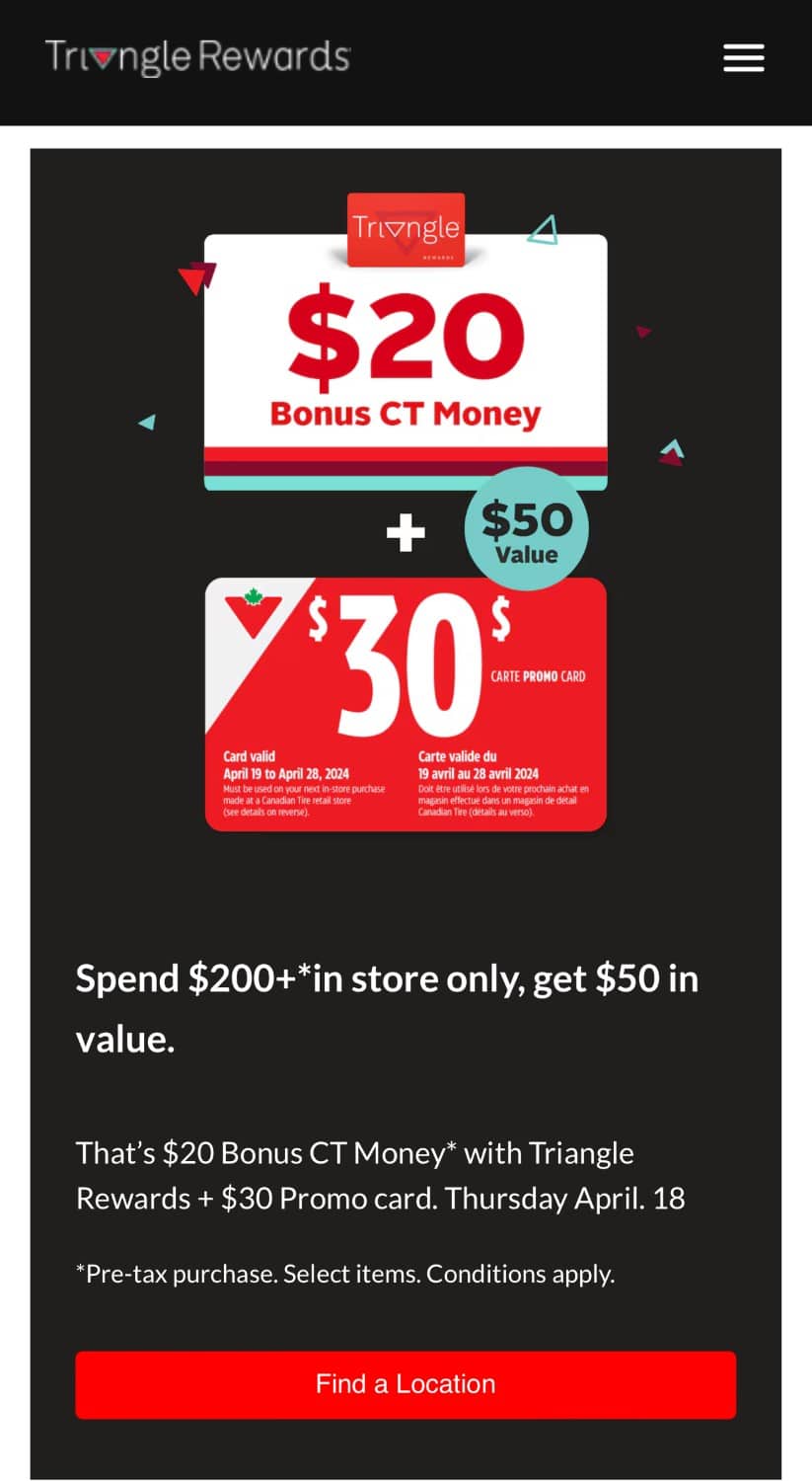 The Complete Guide to Canadian Tire Triangle Rewards | Frugal Flyer