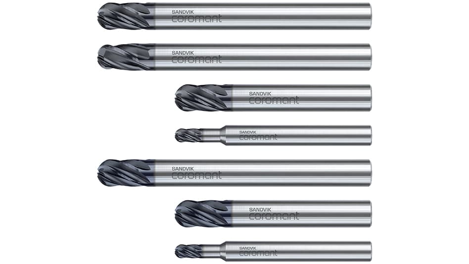 Sandvik Coromant CoroMill Plura 4-Flute Carbide End Mill