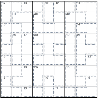 Expert 9x9 Killer sudoku Puzzles - Online Challenge | GridPuzzle