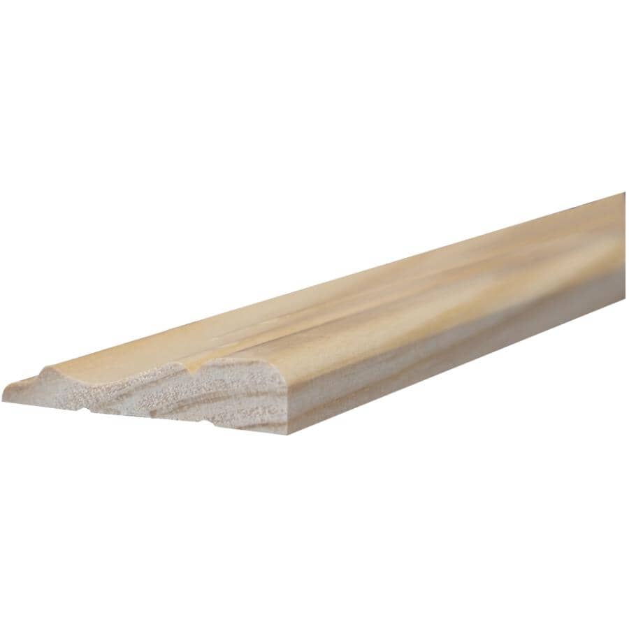 ALEXANDRIA MOULDING 1/2" x 2-1/8" x 7' Pine Colonial Casing Moulding ...