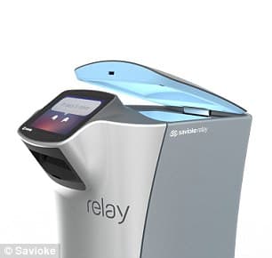 Savioke 'Relay' robot room service is coming to US hotels | Daily Mail ...