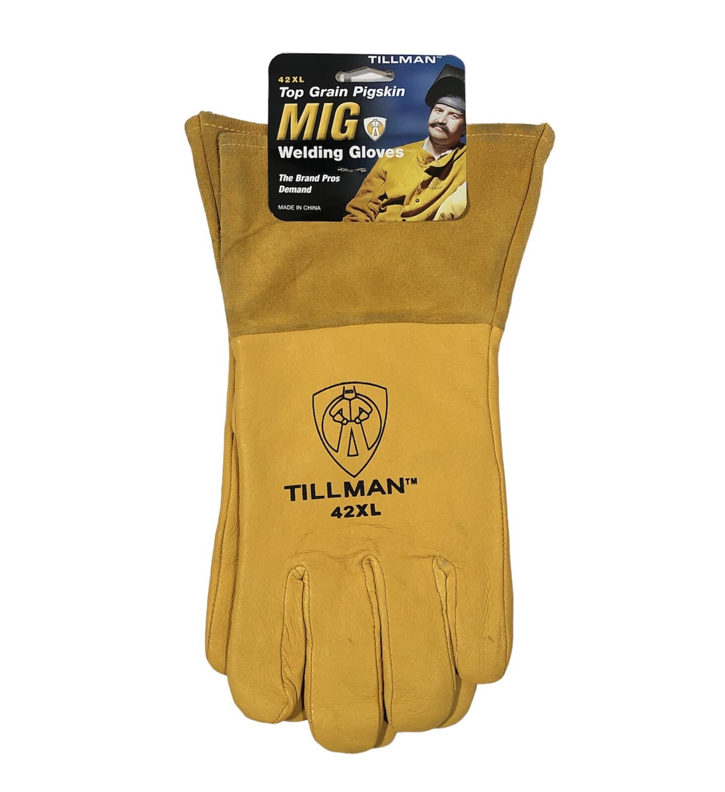Tillman+42+Top+Grain+Pigskin+Foam+Lined+Thumb+Strap+MIG+Welding+Gloves ...