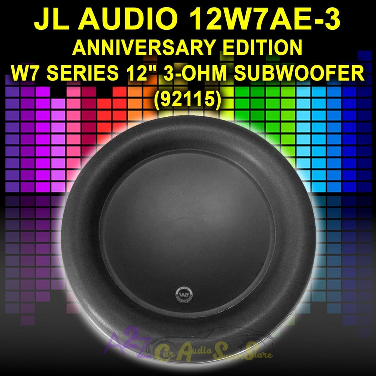 JL AUDIO 12W7AE-3 (92115) ANNIVERSARY EDITION W7 SERIES 12" 3-OHM ...