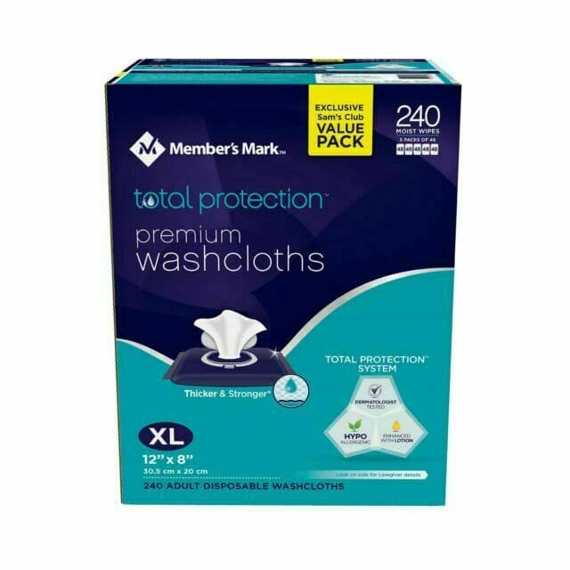 Simply Right Member's Mark Adult Washcloths - 240 Count for sale online ...