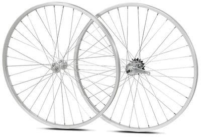 26" Cruiser Bike Alloy Wheelset Coaster Brake Steel Hubs Stainless ...