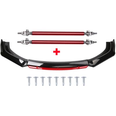 Front Bumper Lip Spoiler Splitter Kit + Strut Rods For Dodge Grand ...