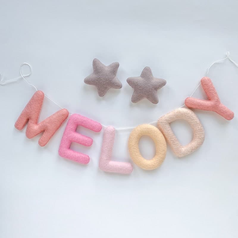 Felt Name Garland - Etsy