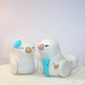 Custom Love Bird Wedding Cake Topper Birds - Etsy