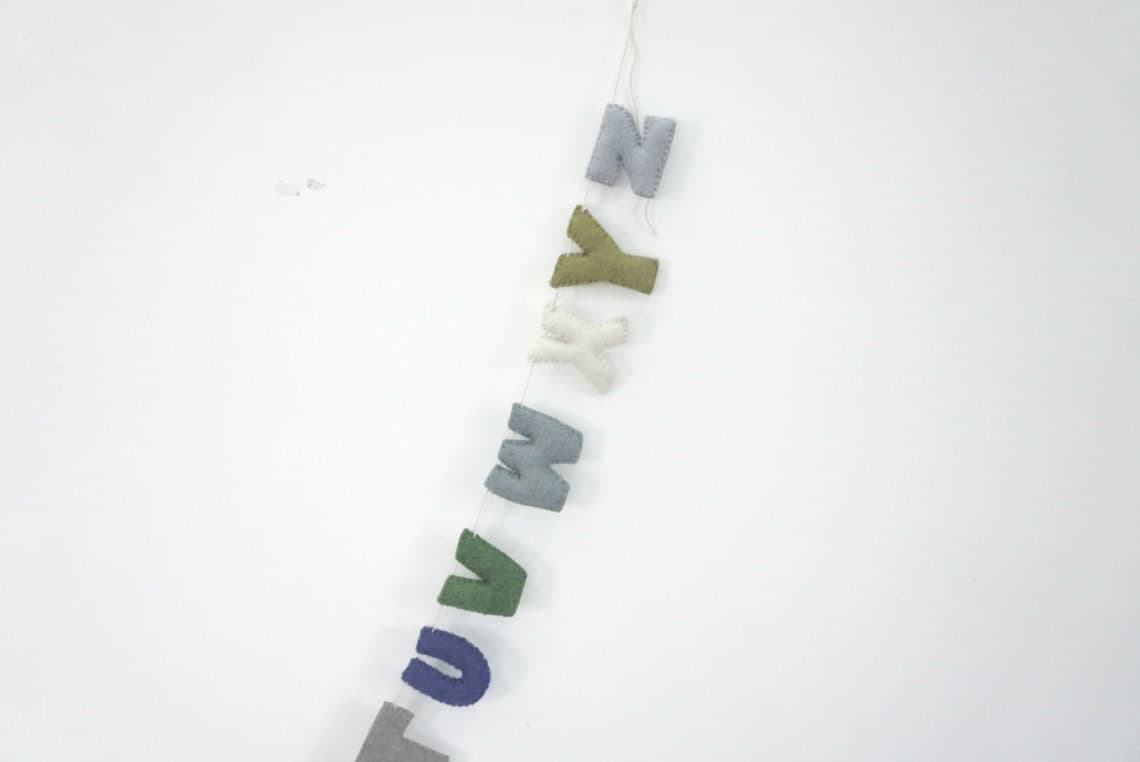 Felt Alphabet Garlands Wall Hanging Garlands-Alphabetic | Etsy