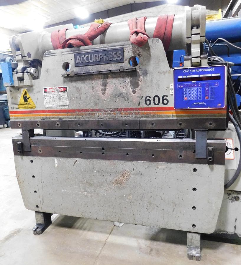 Used Accurpress CNC 6' x 60 Ton Hydraulic Press Brake 7606 for Sale in ...
