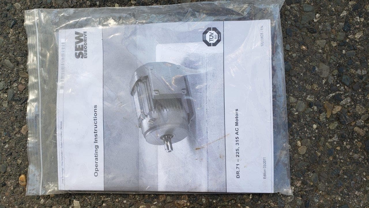 New Sold Sew-Eurodrive DRE Gear Motor with Brake at Steep Hill ...