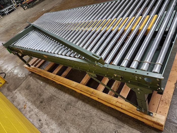 Used Hytrol ABLR Roller Bed Conveyor Merge Table 52"x10' (#221) for ...