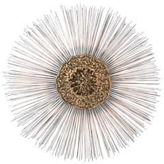 Jere Manner Starburst Spoke Wall Sculpture with Molten Brass Interior