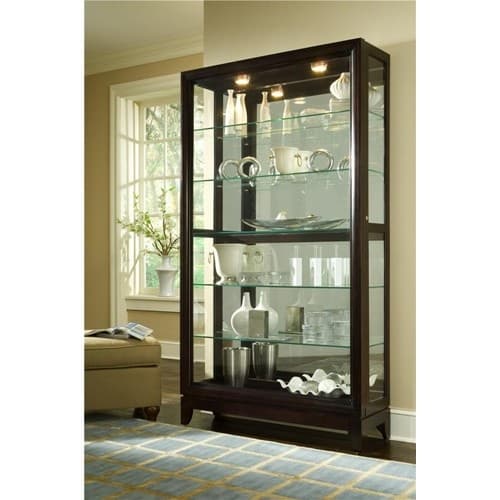 Curios Two-Way Sliding Door Curio Cabinet | Glass cabinets display ...