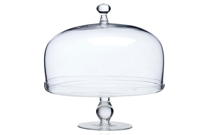 Glass Footed Cake Plate with Dome - Luigi Bormioli | Footed cake plate ...