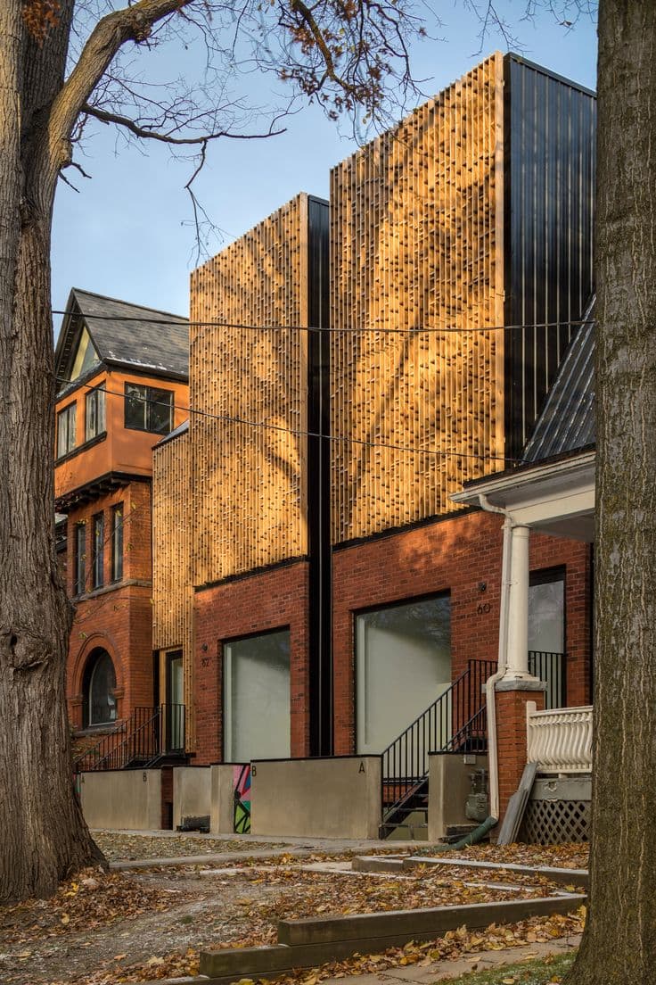 Batay-Csorba creates urban townhouses in Toronto faced with brick and ...