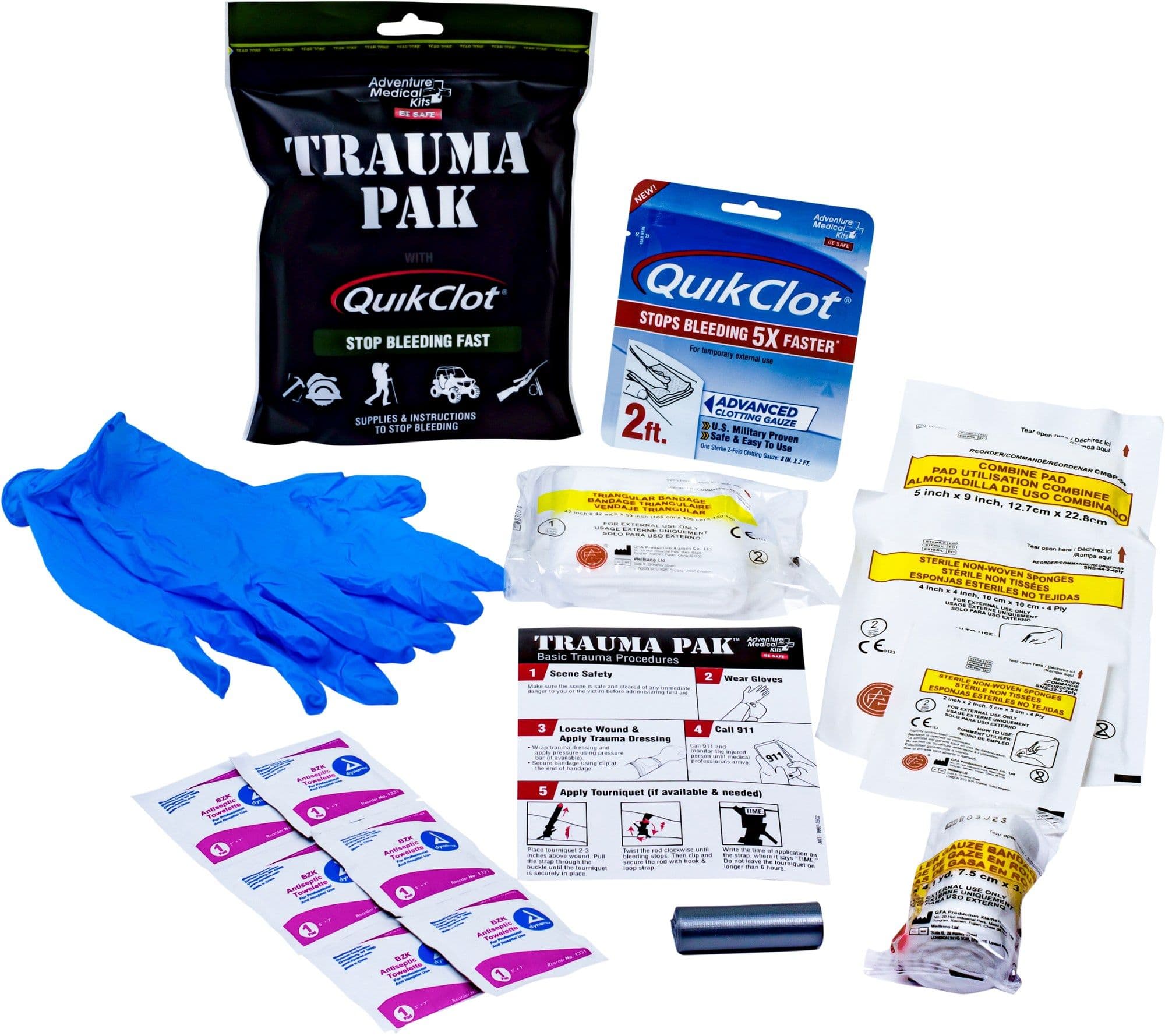 Adventure medical kits trauma pak with quikclot kit – Artofit