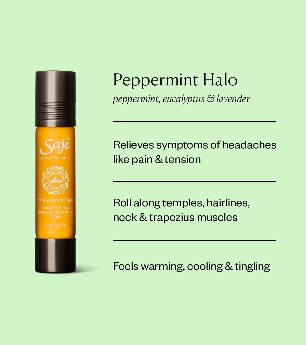 Peppermint Halo headache remedy | Essential oils for headaches, Roller ...