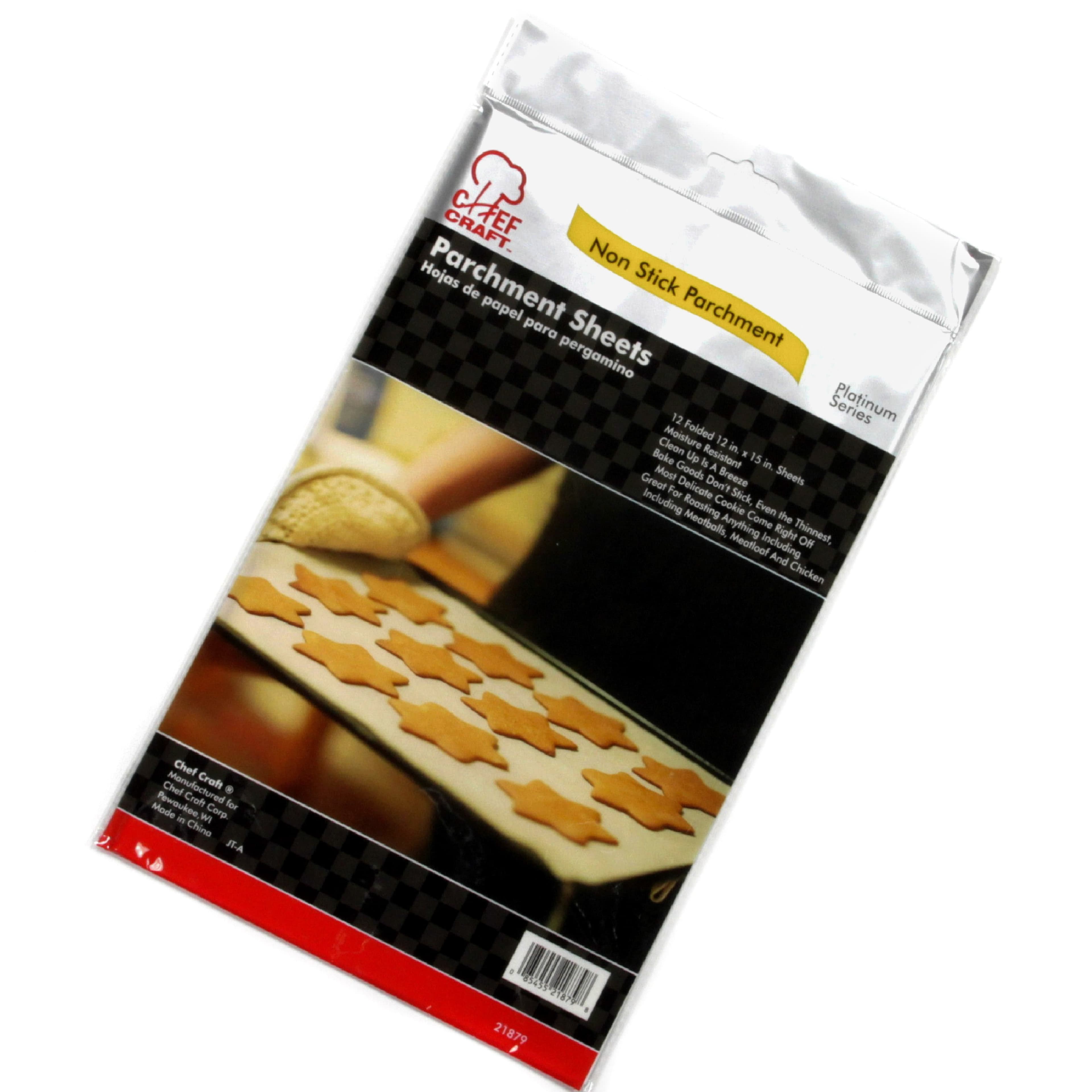 Chef Craft Pre-Cut Parchment Paper Sheets, 12" x 15" - Walmart.com