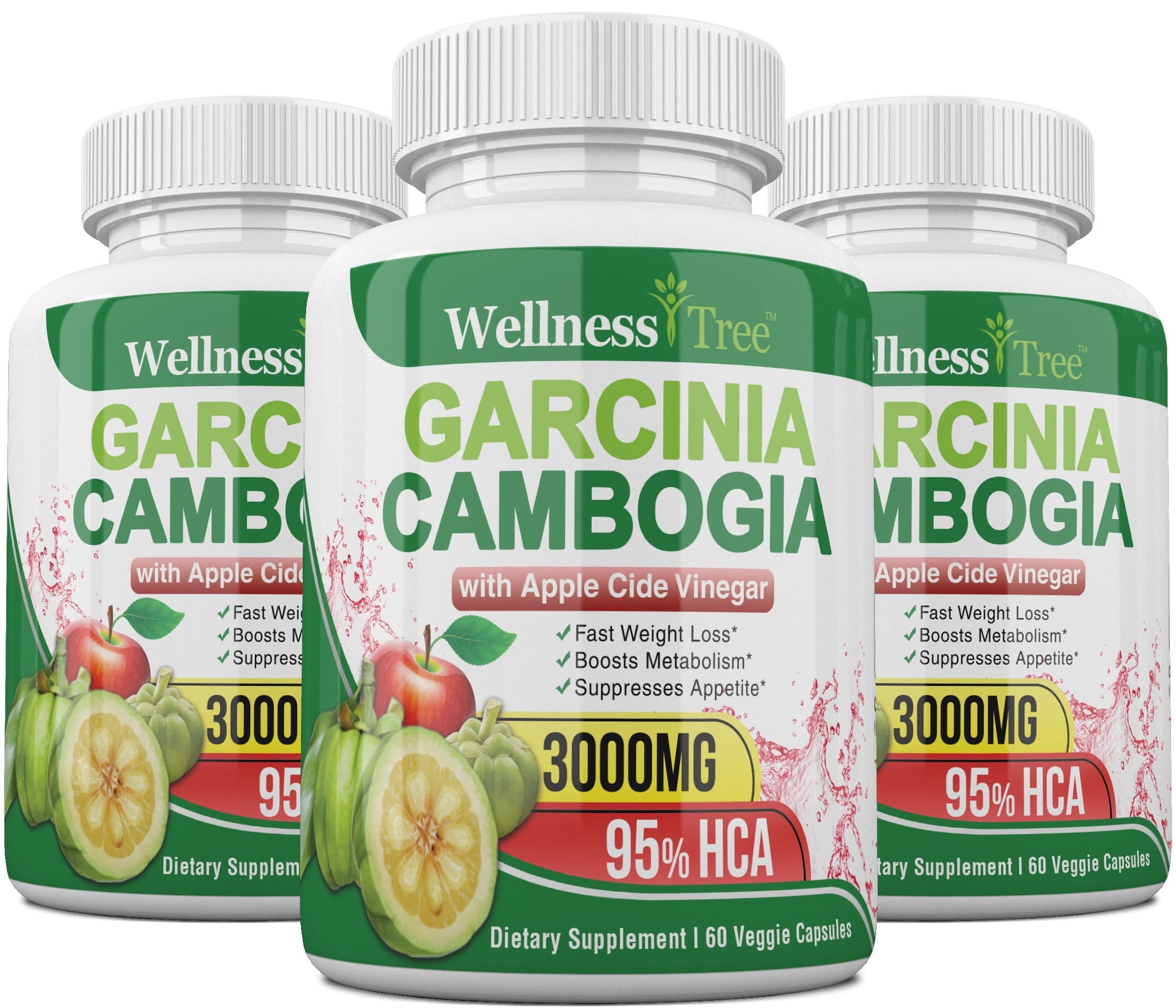 Garcinia Cambogia with Apple Cider Vinegar Capsules 3000mg - Max ...