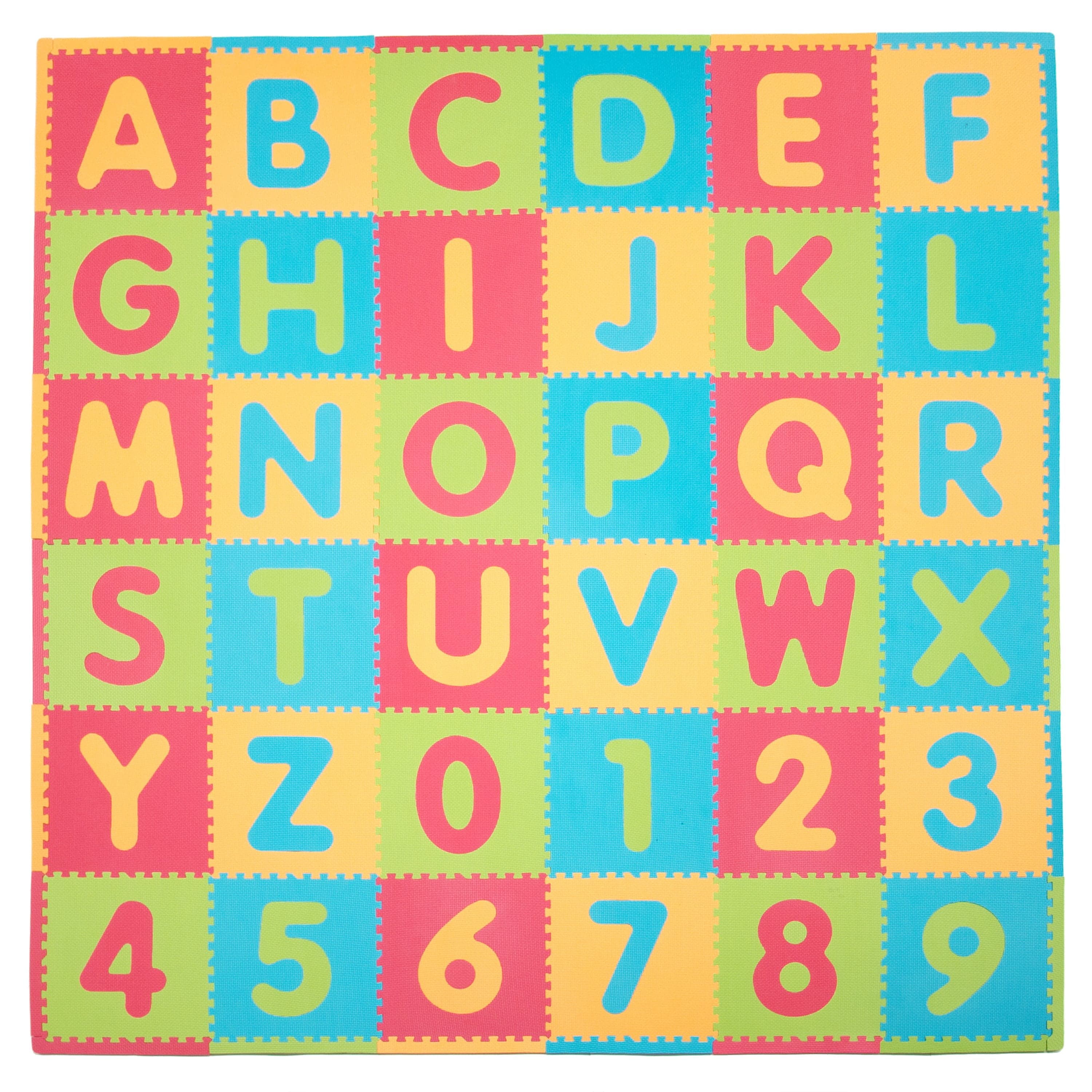 Tadpoles ABC Soft EVA Foam Play Mat Set, 36 Pieces - Walmart.com